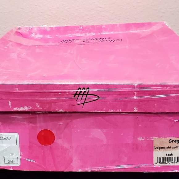 MASSIMO OGAMA BLACK GENUINE PYTHON Opentoe Heels Boots. Made In Italy. Size 36. - Picture 9 of 9